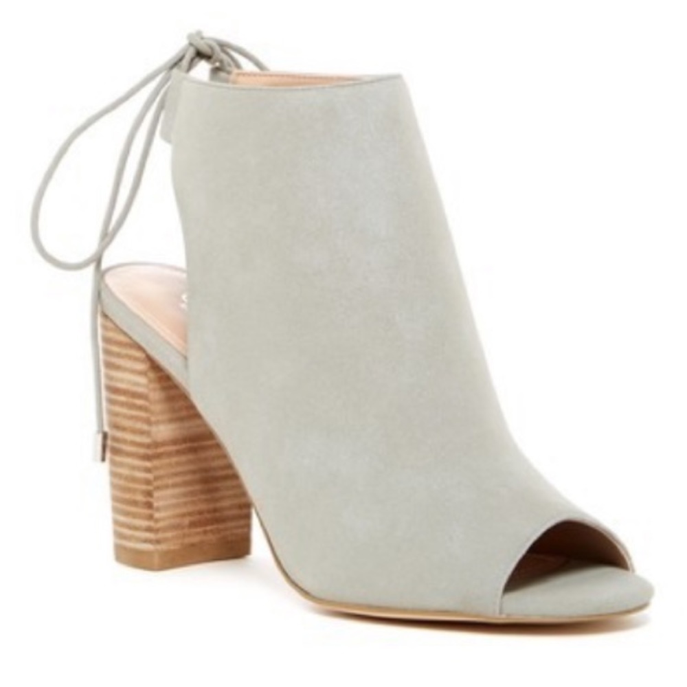 Charles David Gray Open Booties, used once